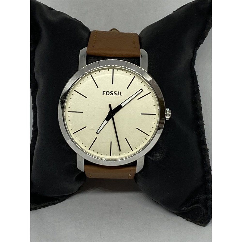 Fossil BQ2309 Men's Brown Leather Analog Dial Hybr